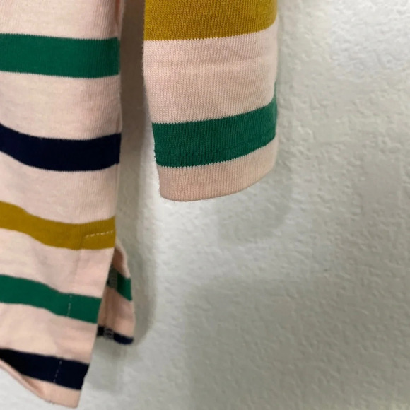 J Crew Peach Striped 3/4 Sleeve Tunic Top Size XS - Picture 5 of 6